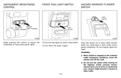 1995 Nissan 300ZX Owner's Manual | English