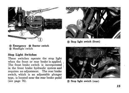 1972-1973 Honda CB350F Owner's Manual | English