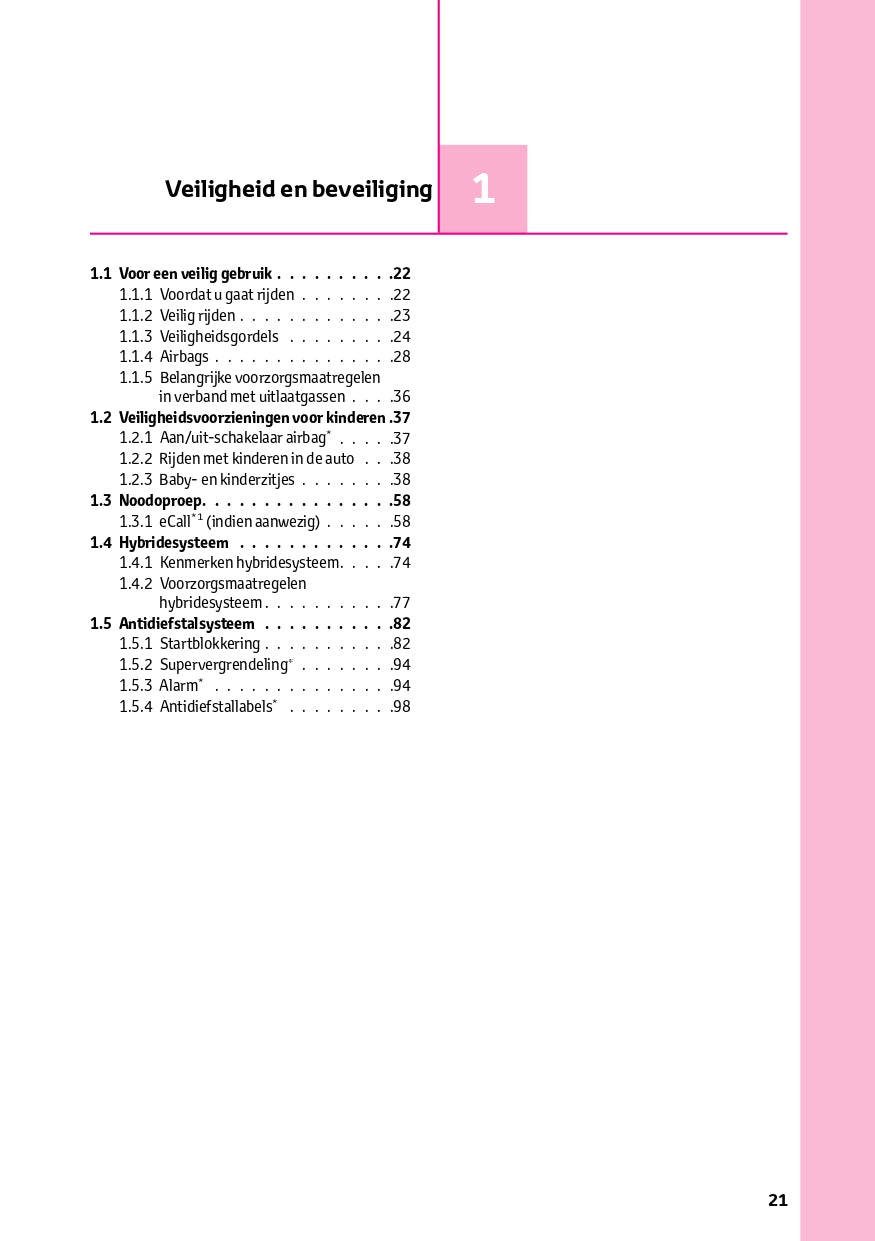 2023 Toyota C-HR Hybrid Owner's Manual | Dutch