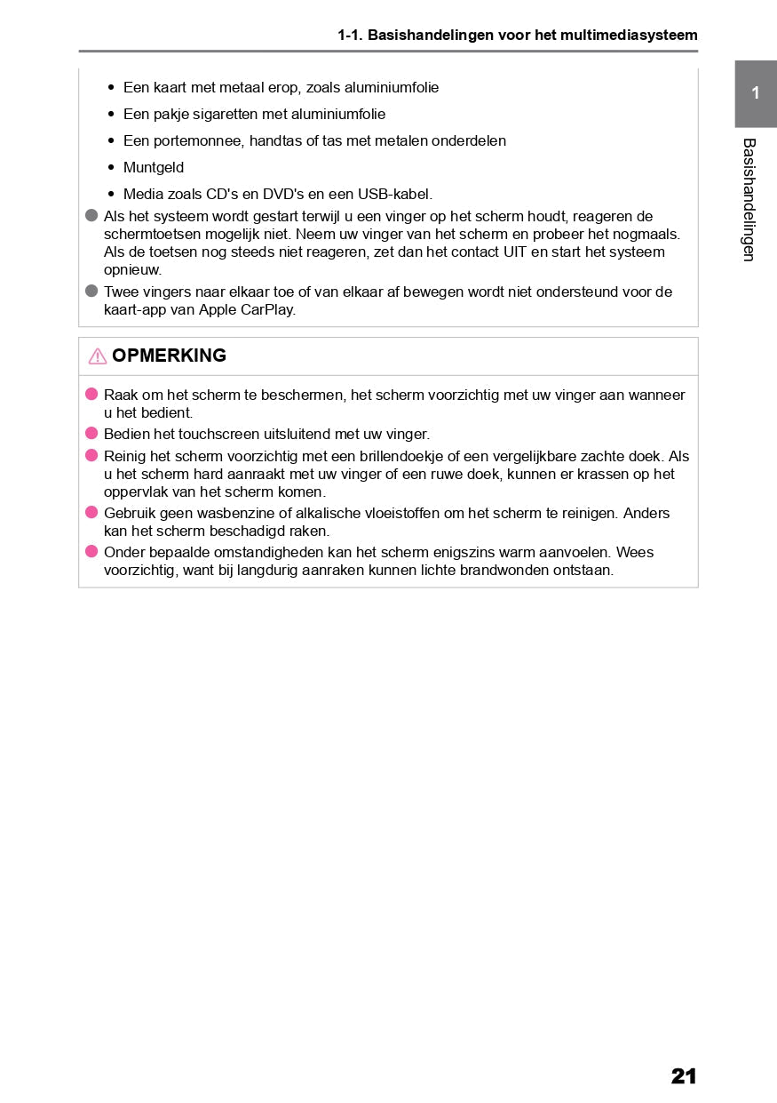 2022 Toyota bZ4X Infotainment Manual | Dutch