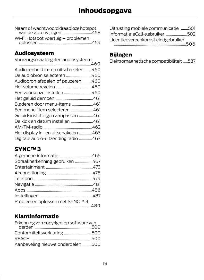 2022-2023 Ford Puma Owner's Manual | Dutch