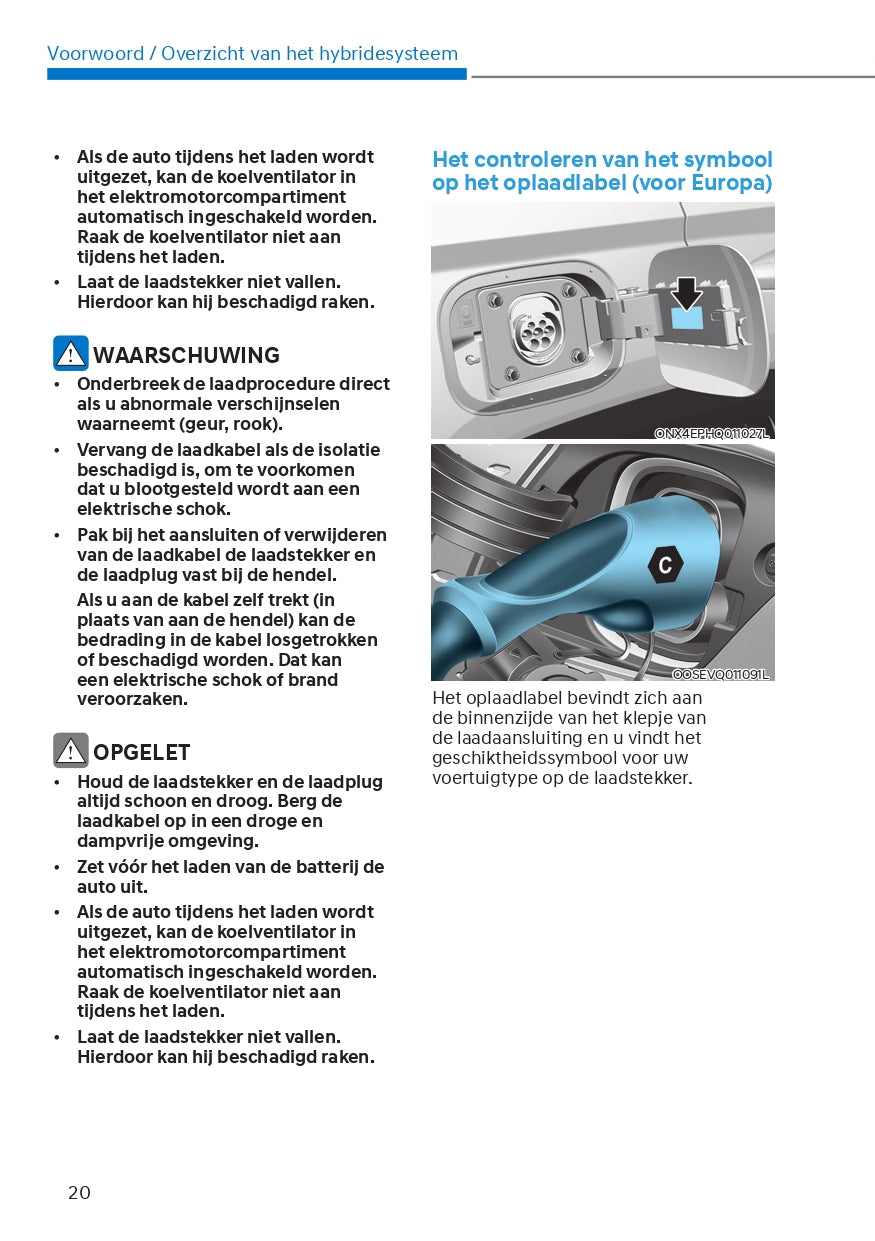 2021-2022 Hyundai Tucson Hybrid/Plug-in Hybrid Bedienungsanleitung | Niederländisch