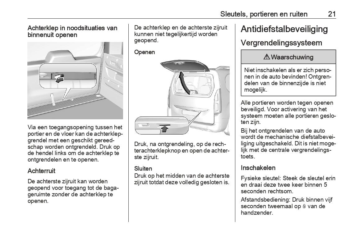 2023 Opel Combo Bedienungsanleitung | Niederländisch