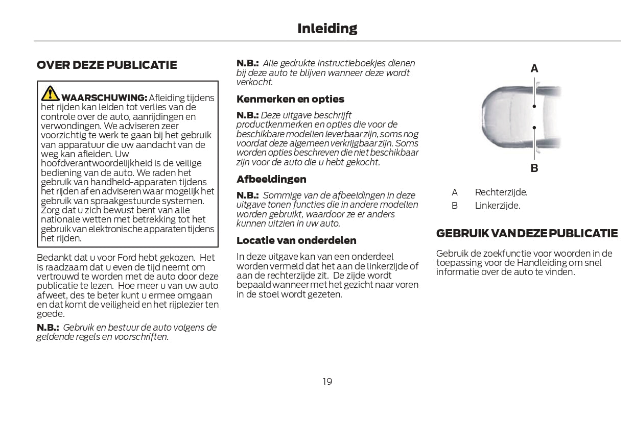 2022-2024 Ford Kuga Vignale/Kuga Vignale Hybrid Owner's Manual | Dutch