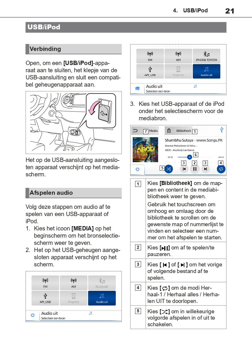 Toyota TAS500 Infotainment Manual | Dutch