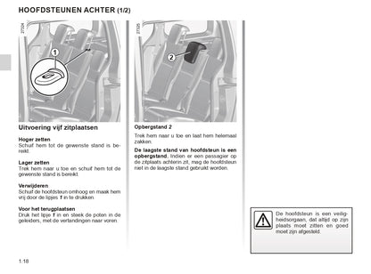 2018-2020 Renault Kangoo Owner's Manual | Dutch