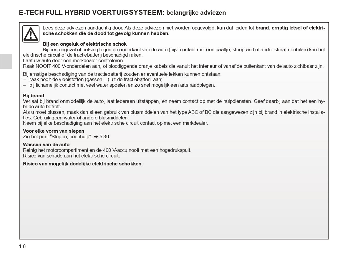 2023 Renault Espace E-Tech Hybrid/Espace Owner's Manual | Dutch