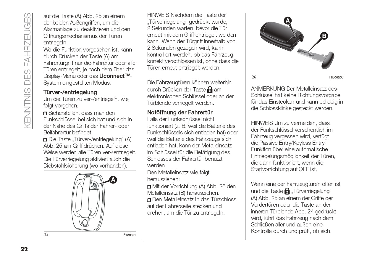 2022 Fiat Ducato Owner's Manual | German