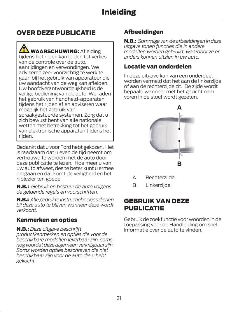 2022-2023 Ford Puma Owner's Manual | Dutch