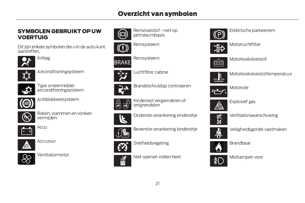 2022-2024 Ford Kuga Vignale/Kuga Vignale Hybrid Owner's Manual | Dutch