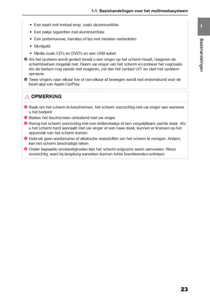 2024 Toyota Aygo X Infotainment Manual | Dutch