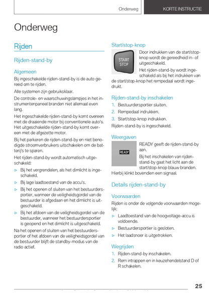 2021 BMW i3 Owner's Manual | Dutch