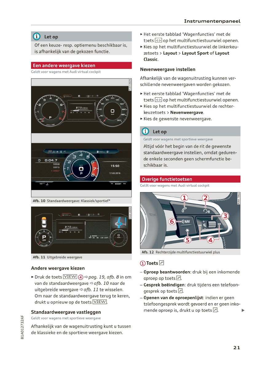 2019 Audi Q2 Owner's Manual | Dutch