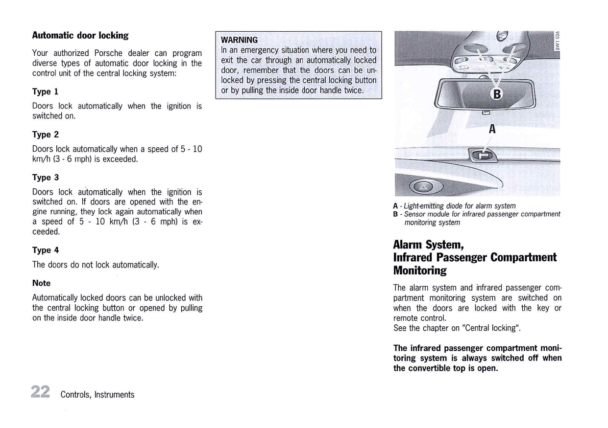 2000 Porsche 911 Carrera/911 Carrera 4 Owner's Manual | English