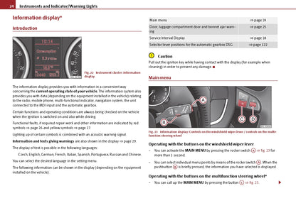 2013-2014 Skoda Yeti Owner's Manual | English