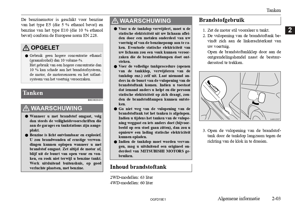 2018 Mitsubishi Outlander Owner's Manual | Dutch