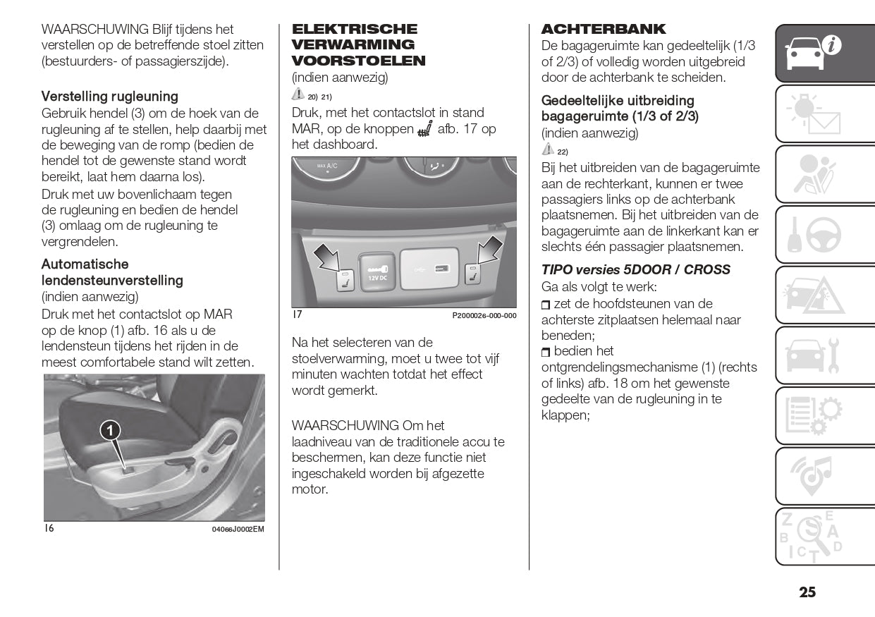 2022-2023 Fiat Tipo Gebruikershandleiding | Nederlands