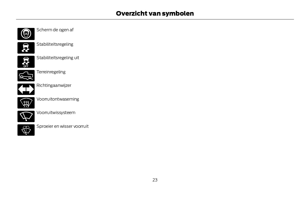 2022-2024 Ford Kuga Vignale/Kuga Vignale Hybrid Owner's Manual | Dutch