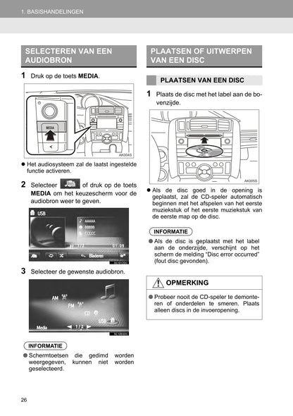 2015 Toyota Touch & Go/Touch & Go Plus Infotainment manual | Dutch