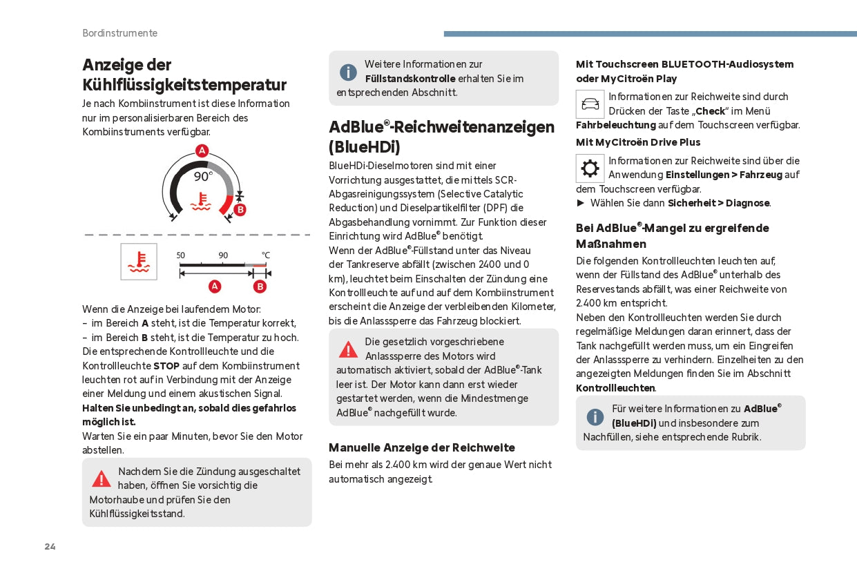 2024 Citroën C4/ë-C4 C4 X/ë-C4 X Bedienungsanleitung | Deutsch