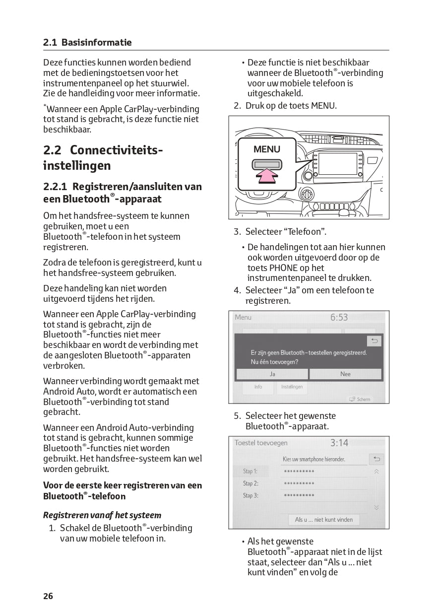 2023 Toyota Hilux Infotainment Manual | Dutch