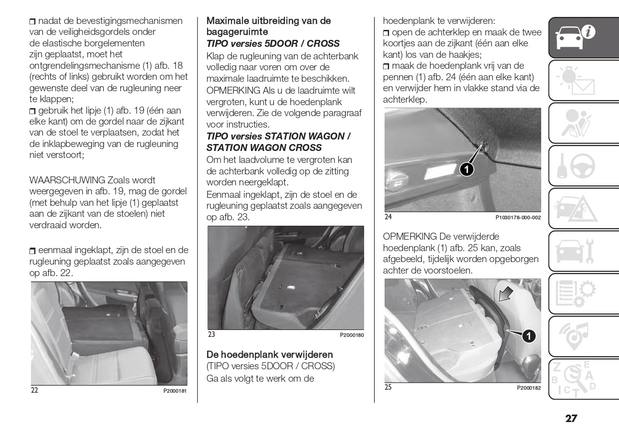 2022-2023 Fiat Tipo Gebruikershandleiding | Nederlands