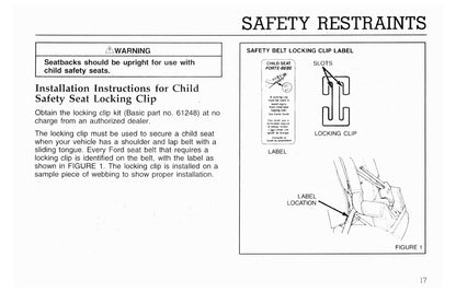 1996 Ford L-Series Owner's Manual | English