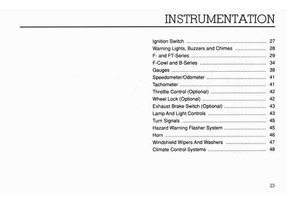 1994 Ford F Series Diesel/B Series Diesel Owner's Manual | English