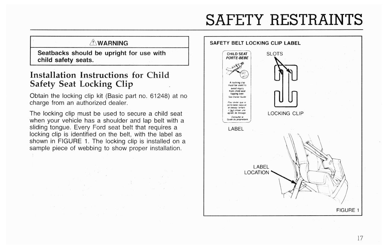 1997 Ford L-Series Owner's Manual | English