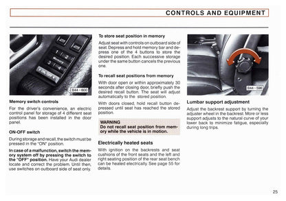 1990 Audi Quattro V8 Owner's Manual | English