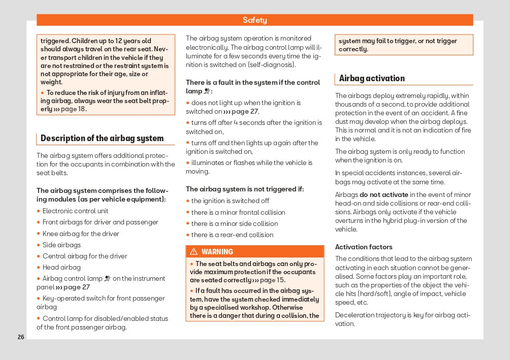 2021-2022 Seat Leon/Leon Sportstourer Owner's Manual | English