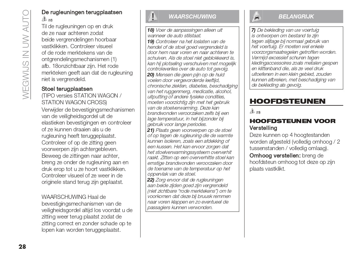 2022-2023 Fiat Tipo Gebruikershandleiding | Nederlands