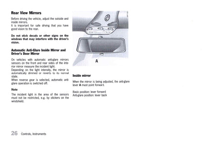 2000 Porsche 911 Carrera/911 Carrera 4 Owner's Manual | English