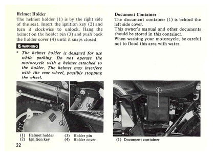 1982 Honda Nighthawk 650 Owner's Manual | English