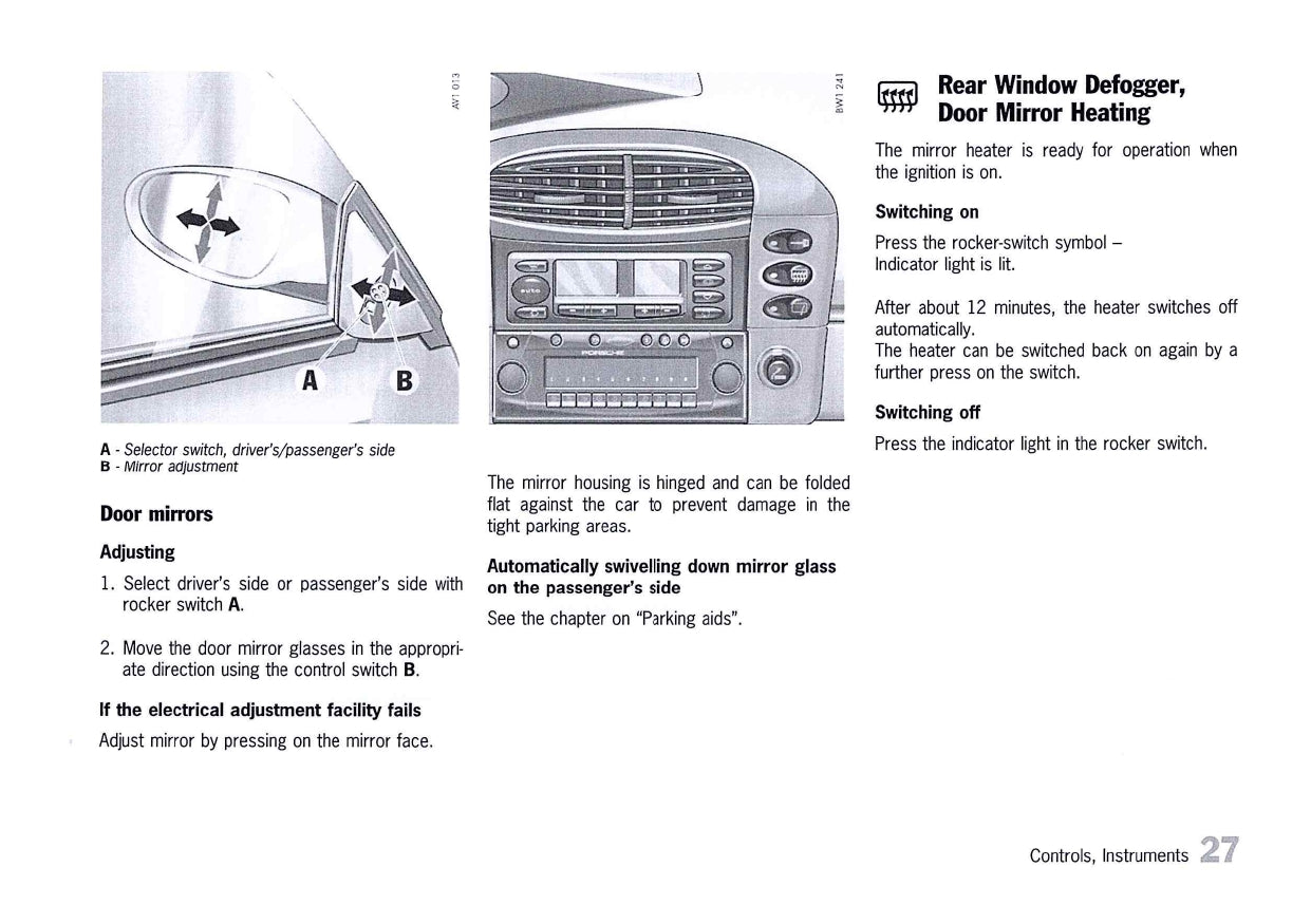 2000 Porsche 911 Carrera/911 Carrera 4 Owner's Manual | English