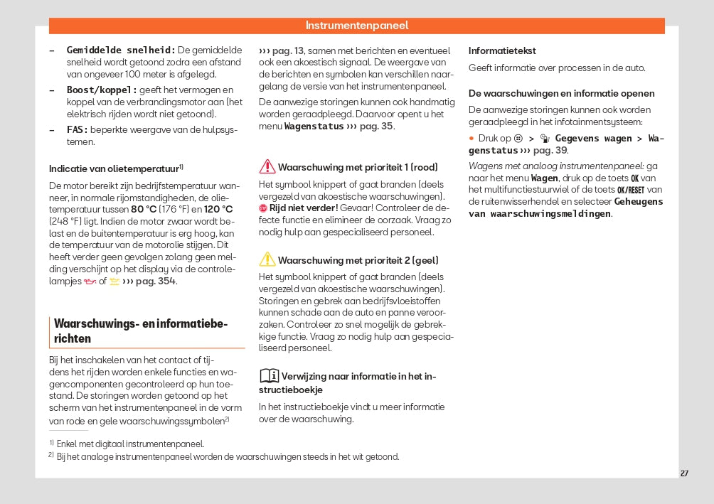 2023-2024 Seat Leon/Leon Sportstourer Owner's Manual | Dutch