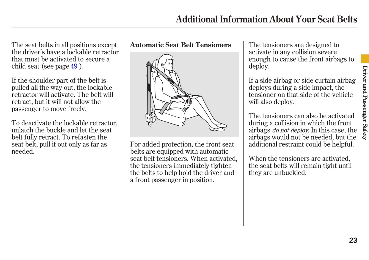 2008 Acura RL Owner's Manual | English