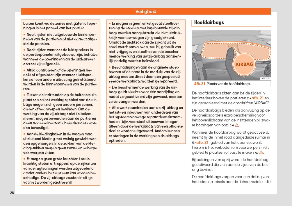 2020 Seat Leon Owner's Manual | Dutch