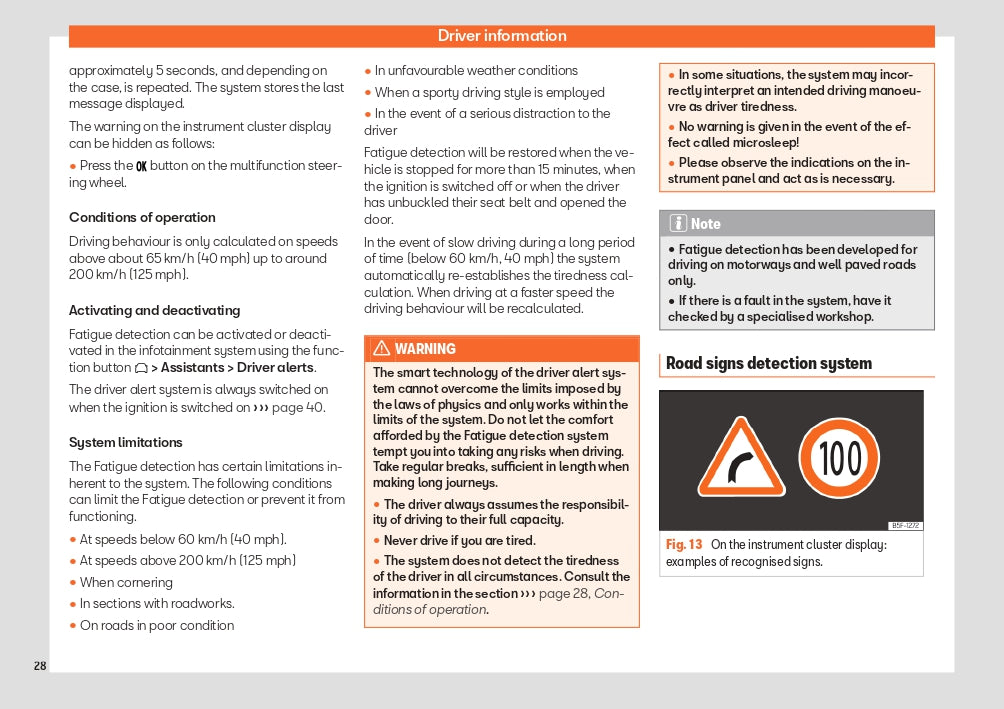 2023 Seat Leon/Leon Sportstourer Owner's Manual | English