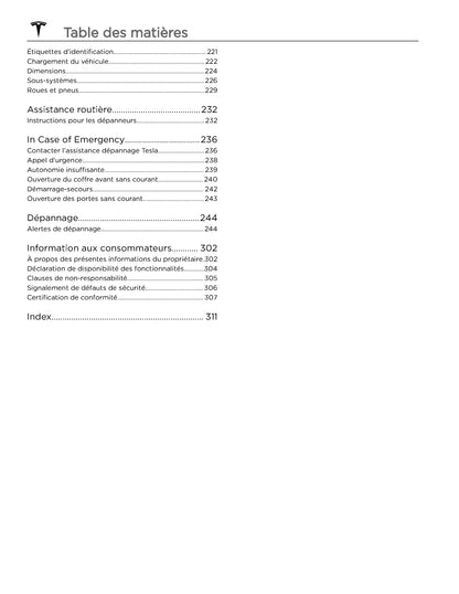 2023-2024 Tesla Model 3 Owner's Manual | French