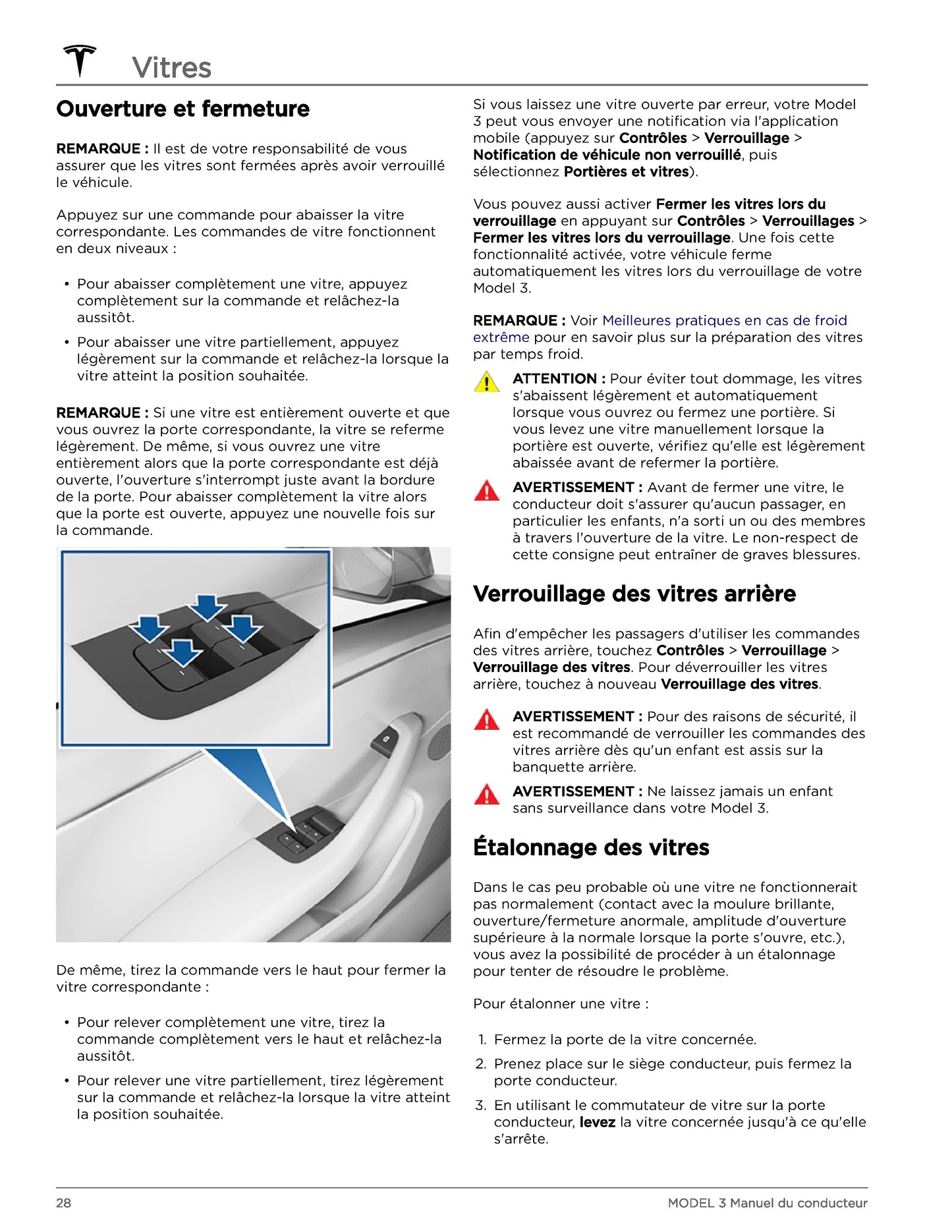 2023-2024 Tesla Model 3 Owner's Manual | French