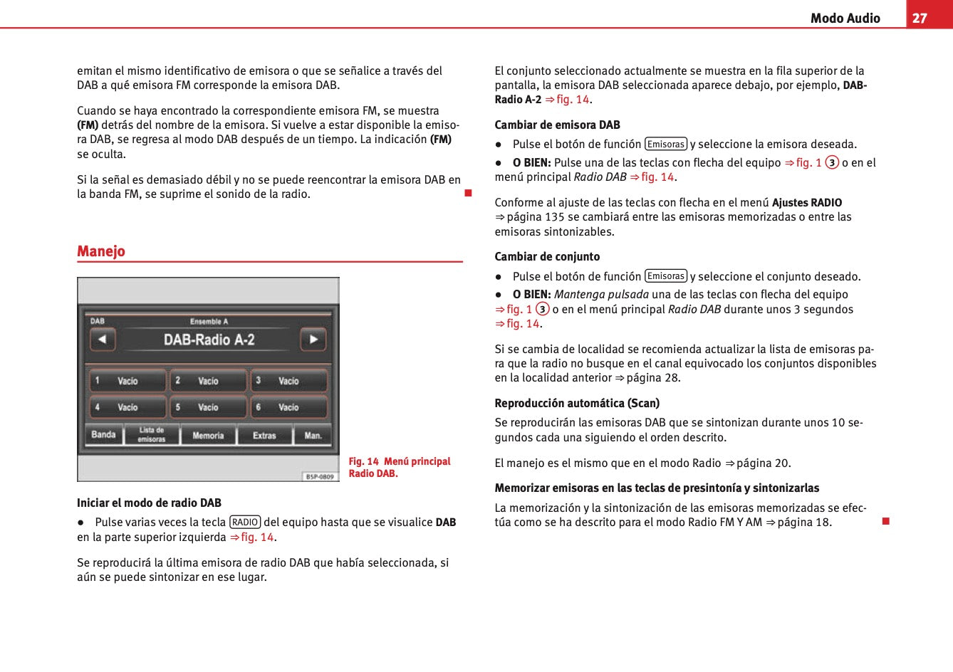 Seat Media System 3.2 Manual de Instrucciones 2010 - 2015