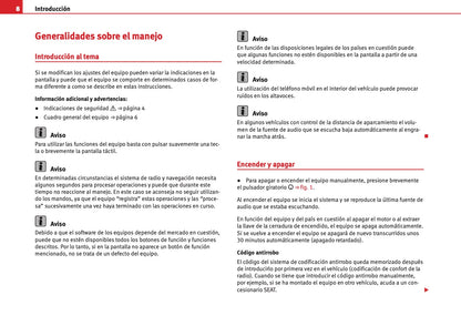 Seat Media System 3.2 Manual de Instrucciones 2010 - 2015