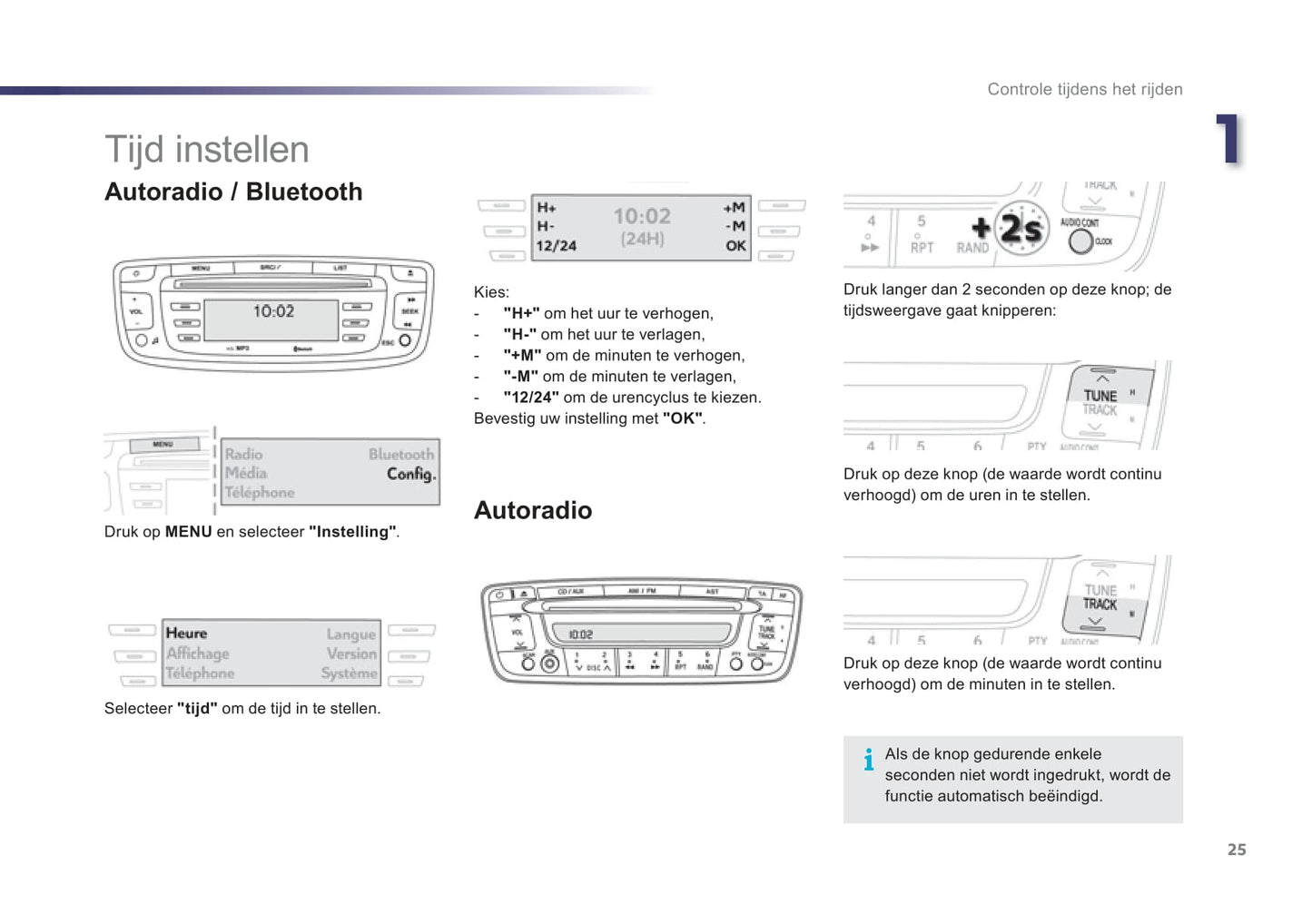 2012-2014 Peugeot 107 Gebruikershandleiding | Nederlands