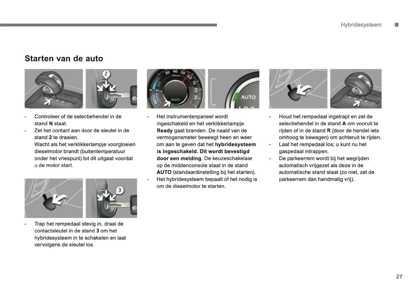 2013-2015 Peugeot 3008 HYbrid4 Gebruikershandleiding | Nederlands