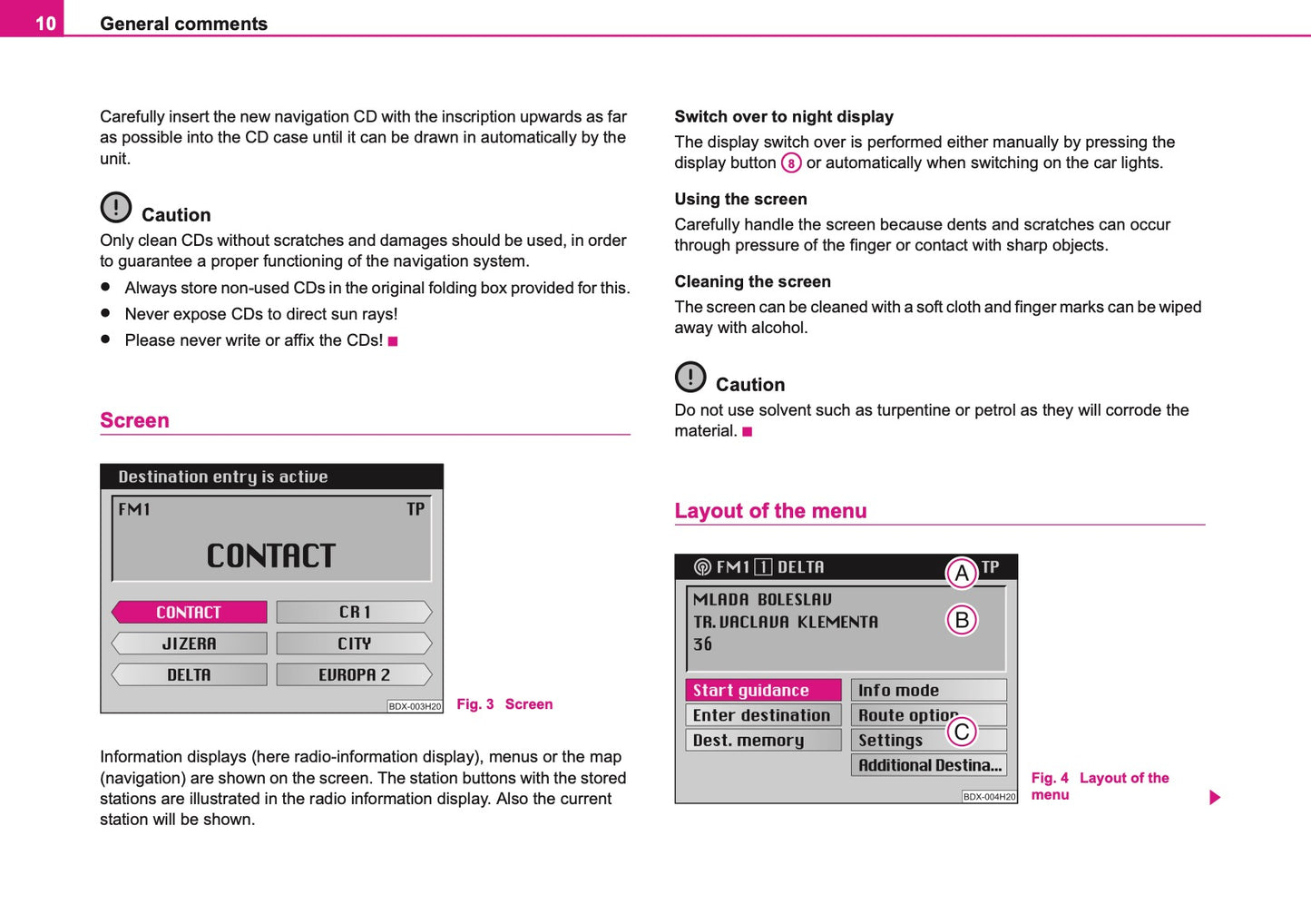 Skoda Radio Navigation DX Owner's Manual 2006