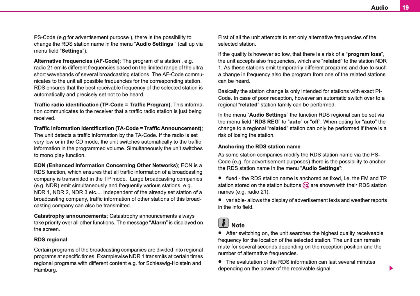 Skoda Radio Navigation DX Owner's Manual 2006