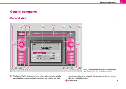 Skoda Radio Navigation DX Owner's Manual 2006