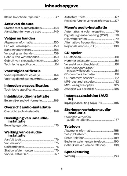 2012 Ford Fiesta Owner's Manual | Dutch