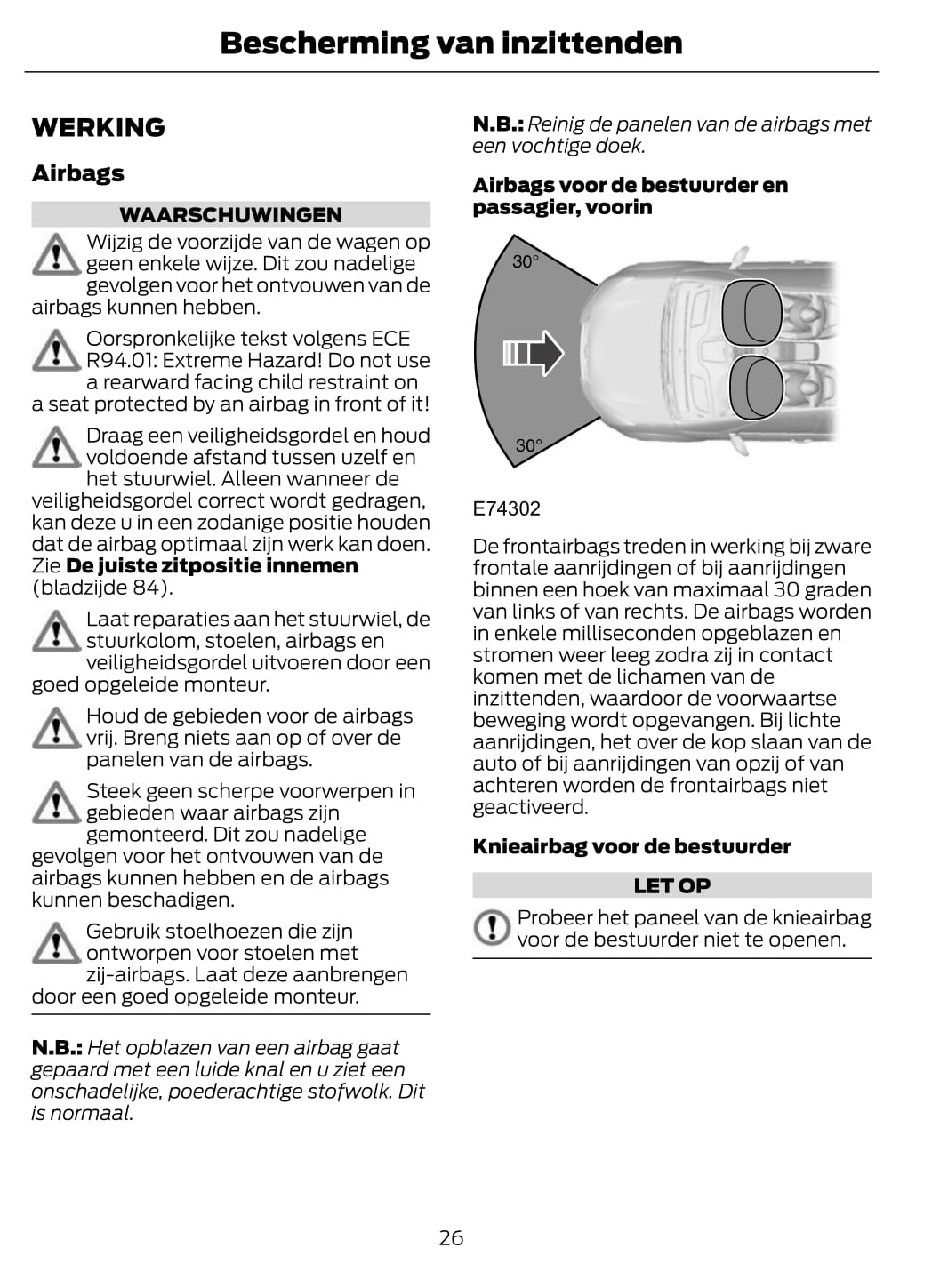 2012 Ford Fiesta Owner's Manual | Dutch